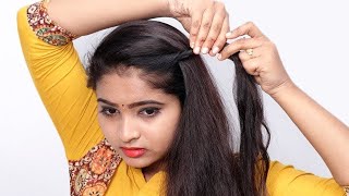 Very Easy Self Hairstyle for Girls | New Hairstyle for Party  / wedding | Self Hairstyles 2024