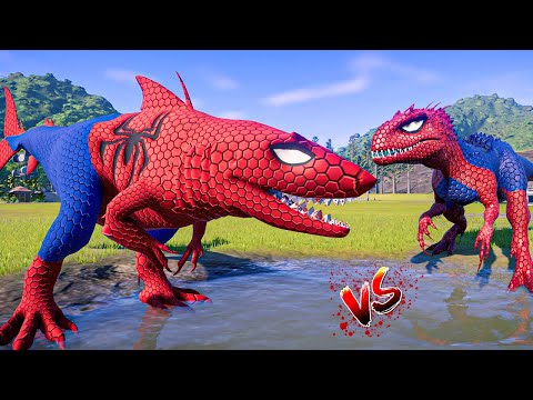Video Khủng long siêu nhân nhện I-rex, Spinosaurus, Shark,... - youtube