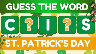 Saint Patrick's Day Vocabulary ESL Game 🍀| Guess the Word (10 St. Patrick's Day Words!)