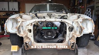 How to make custom LS motor mounts with Speedway Weld In LS Engine Mounts  Datsun 280zx  5.3L LS