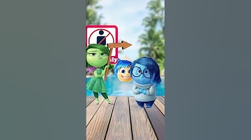 Inside Out 2: POV Disgust Become Bodyguard #insideout #joy #anger #sadness #anxiety #riley #shorts