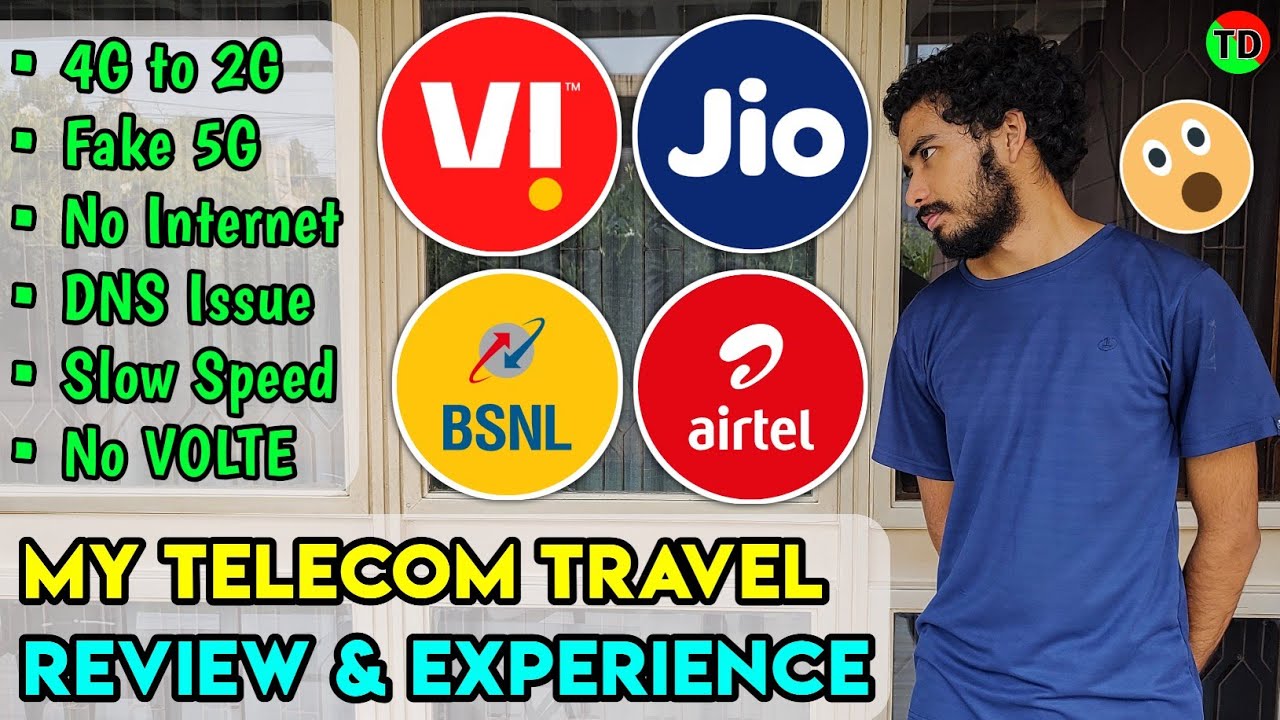 Travel Review Of All Telecom Operators In India : Vi, Jio, Airtel & BSNL Train Experience & Tests 🚆🤔
