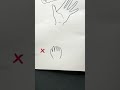 超簡単！手の描き方！How to draw a hand. #shorts