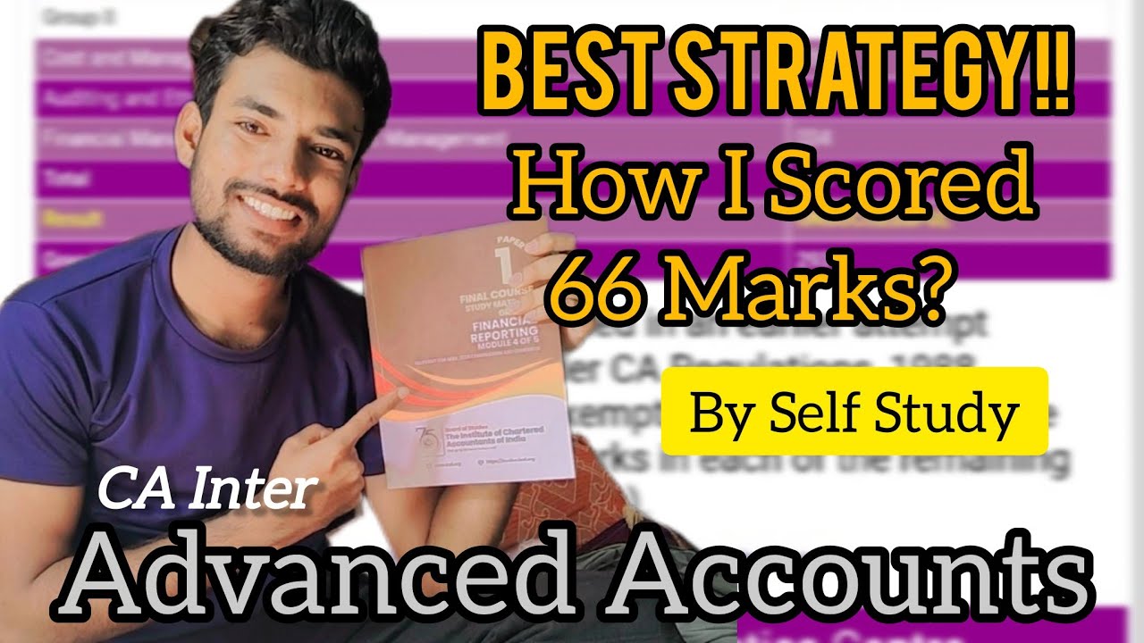How I Scored Exemption In Advanced Accounts? | Best Strategy for CA ...