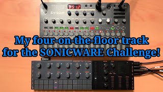 My four-on-the-floor track for the SONICWARE Challenge (SONICWARE Evoke and YAMAHA SEQTRAK)