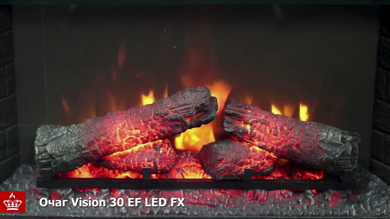Очаг Vision 30 EF LED FX -  обзор пламени