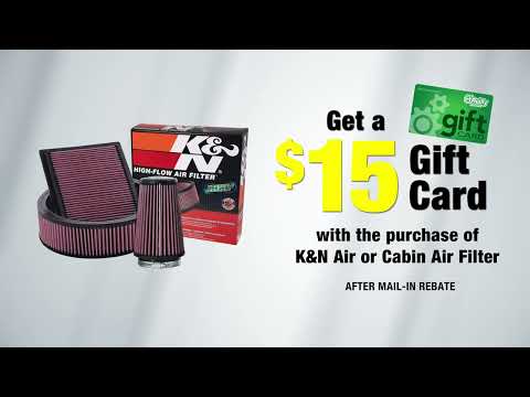 K&N Filters $15 Rebate | O'Reilly Auto Parts - K&N Filters $15 Rebate | O'Reilly Auto Parts