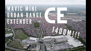 MAVIC MINI CE RANGE EXTENDER URBAN TEST.  IT WORKS!!