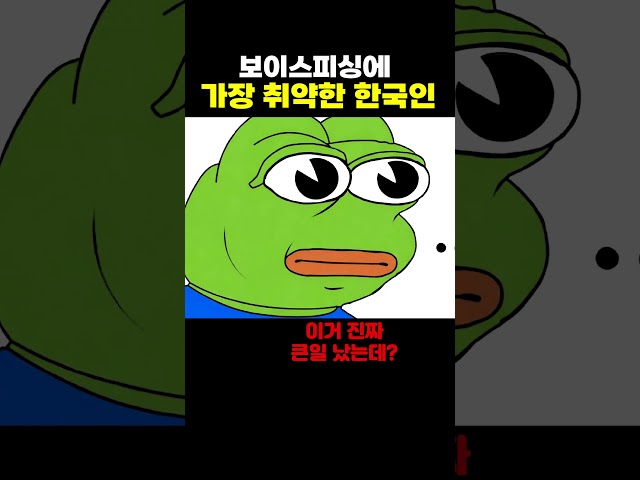 보이스피싱에 가장 취약한 한국인
