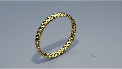 Blender 3D Jewelry Design Tutorial 071 Time-lapse：Braid Ring