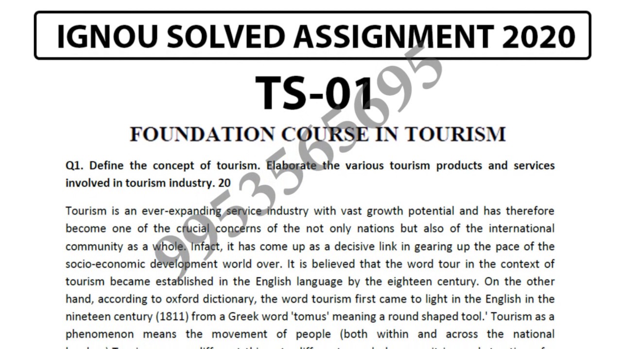 TS-1 Solved Assignment 2019-20