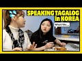 What happens when i only speak tagalog to koreans  reaction to ensaladang talong  dasuri choi