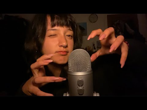 ASMR| 100% Sensitivity Long Nail Sounds (with whispering) 💤