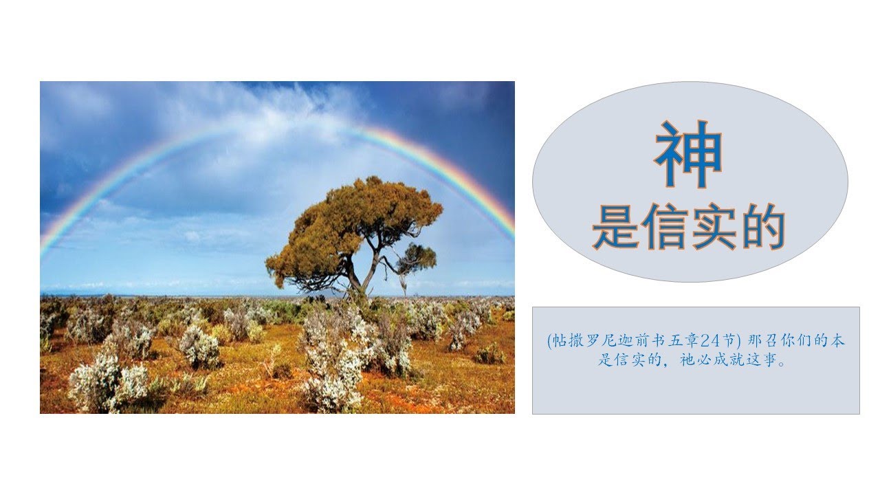 每日经历神11·14/帖撒罗尼迦前书五章24节/神是信实的 - YouTube