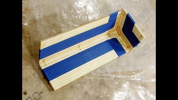 Stitch and glue boat-building: ply bonding with epoxy fillets and fiberglass tapes; mockup part 2