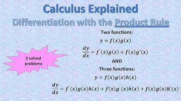 Calculus Differentiation with the Product Rule with explanation and examples