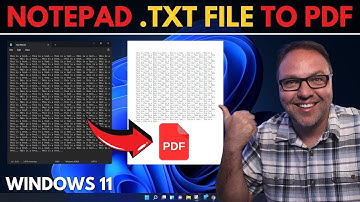 How To Convert Notepad .TXT File to PDF Document