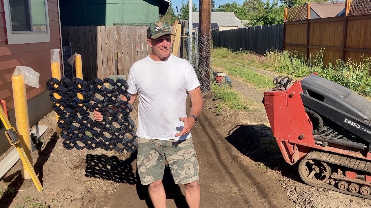 True Gride True Grid Permeable Paver Parking Install | Paul Rea - YouTube