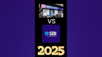 HDFC vs SBI | Which is better ? 🤔 Sbi vs hdfc sabse bada kaun #sbi #hdfc