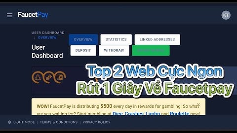 Top 2 Web Kiếm Rút Tiền Về Ví Faucetpay Chỉ 2 Giây // KTO