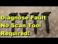 How to Diagnose Faulty Coil Pack without using a computer or OBD2 scan tools Check Engine Light