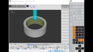Heidenhain TNC640 - Getting Started |Thread Milling | Simulation of NC program (R0) - Tutorial 8 screenshot 2