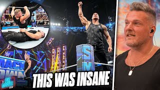 Pat McAfee Talks About Starting Off Smackdown With The Rock In Surprise Return