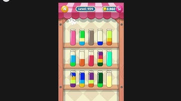 Water Sort Puzzle I Level 454 I  Facebook I SOLVED