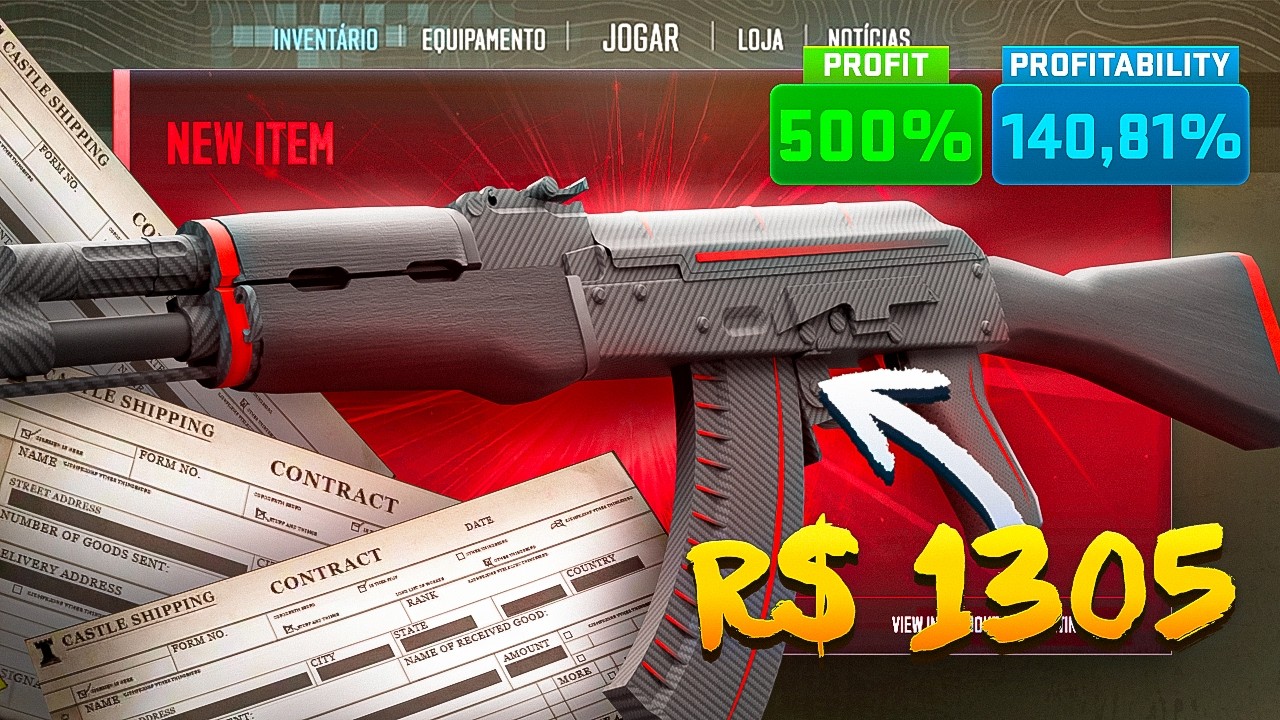 MUITO LUCRATIVO!! Contrato BARATO e de BAIXO RISCO para AK-47 Redline (impossível não fazer)