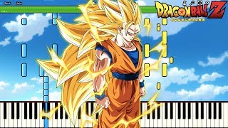 Goku Ascends To SSJ3 ! AHHHHHHHHHHHHHHHHHHHHHHHHHHH!! Dragon Ball Z OST (Piano Tutorial) [Synthesia] chords