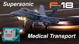 F-18 Hornet | Supersonic Medical Transport | Dubai to Abu Dhabi | First Mission in DCS World | 4K