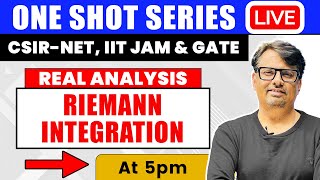 Real Analysis | Riemann Integration in One Shot by GP Sir