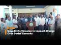 Siaya MCAs Threaten to Impeach Orengo Over ‘Sexist’ Remarks