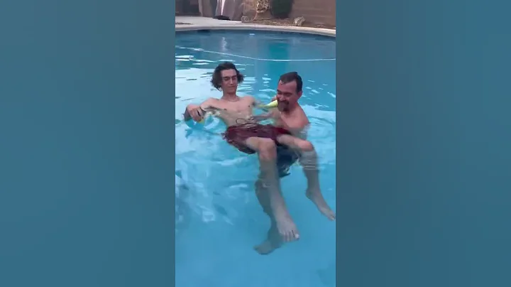 First time in pool since spinal cord injury!