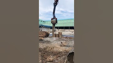 thi công đóng nhổ cừ larsen bằng búa rung