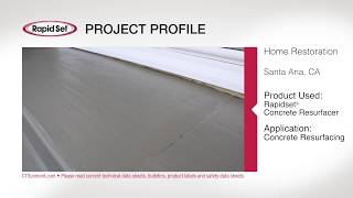 Rapid Set® Concrete Resurfacer Home Restoration