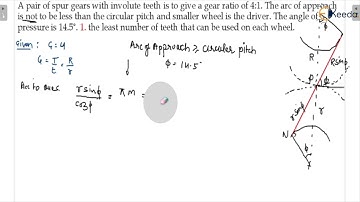 Practice Question2: Minimum No. of Teeth to Avoid Interference | Gear | GATE Machines and Vibrations