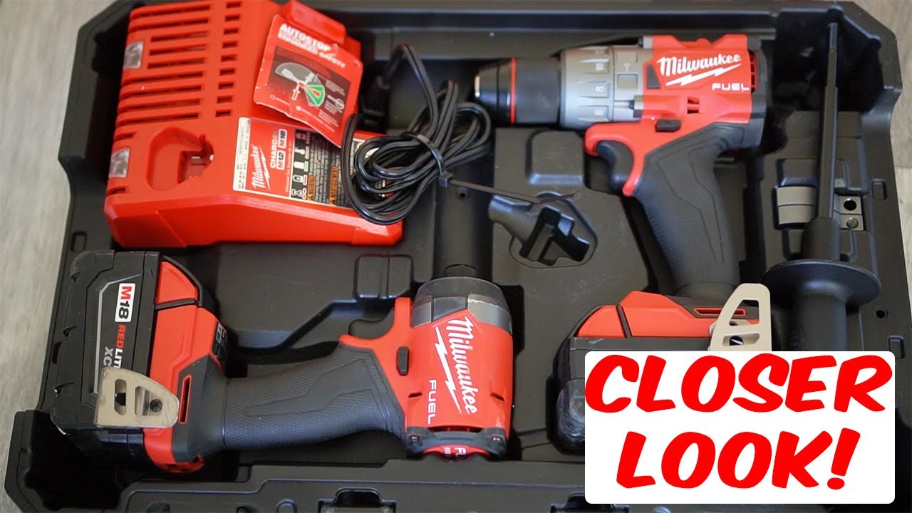Milwaukee 3697-22 18V Brushless Cordless Hammer Drill & Impact Driver ...