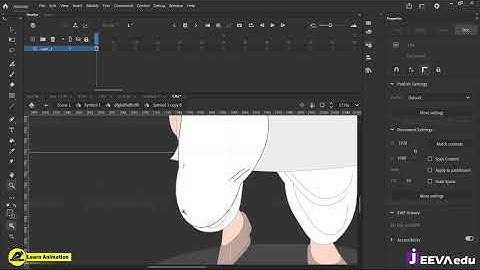 Front Walk Cycle Animation | 2D Animation Step By Step | Adobe Animate | @LearnAnimationHindi