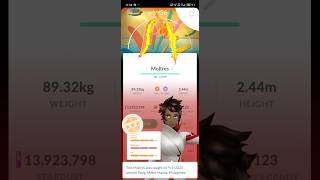 PoGo - Caught 91% IV Moltres w/ Special Background from GO Pass: August Level 100 milestone #pogo