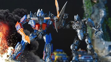 Optimus prime VS Scourge Ep.4 Transformers Stop Motion