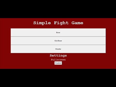 SIMPLE FIGHT GAME IN PYTHON WITH SOURCE CODE