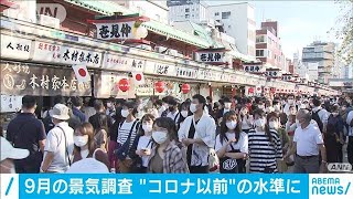感染拡大前の水準に回復　9月の景気5カ月連続で改善(2020年10月9日)