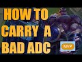 CARRYING A BAD ADC | League of Legends Full Braum Support Gameplay Commentary | Patch 10.22