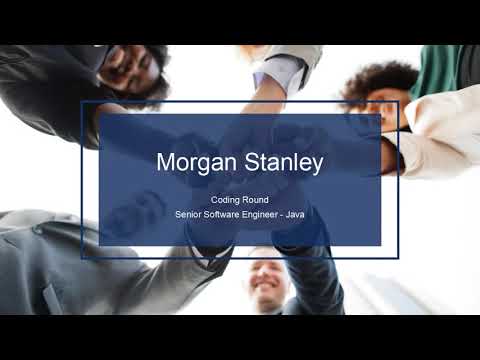 Interview Preparations | Java | Senior Software Engineer | Morgan Stanley - Bangalore | Coding round