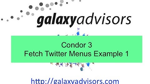 Condor 3 Twitter Example 01