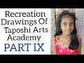 Recreation drawings of taposhi arts academy part ixsketch with kirithi