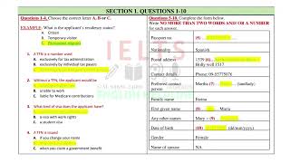 IELTS LISTENING TEST 17  What is the applicant's residency status citizen temporary  #ehjagraon