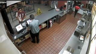 Jack in the Box Armed Robbery CCTV Footage 2019