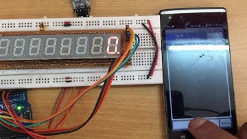 Bluetooth controlled Seven segment display